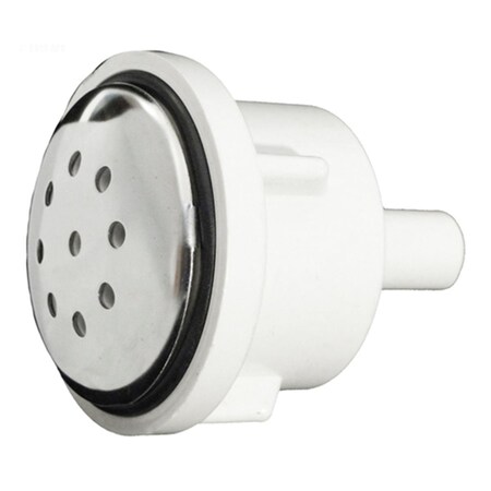 Handson 0.37 in. Barb Straight Top-Flow Air Injector with Stainless Steel Escutcheon HA191754